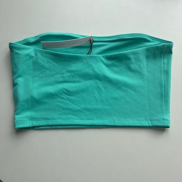 NWT Susana Monaco Womens Tulum Green Strapless Essential Crop Tube Top Size L - Picture 4 of 5